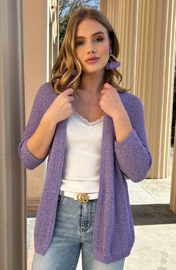 Lurex Knitted Vest Lila – shoparchief — foto 10