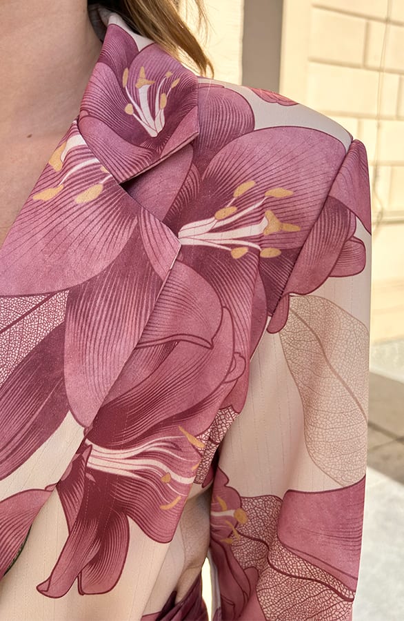 Luxury Floral Blazer Kate Dust Roze – shoparchief — foto 7