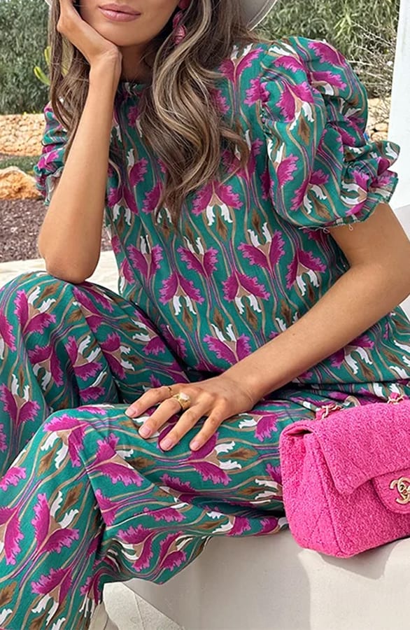 Pantalon Tropische Print – kleding — foto 4