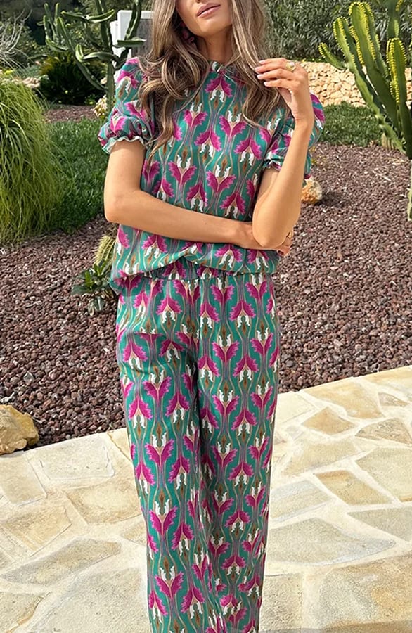 Pantalon Tropische Print – kleding — foto 3