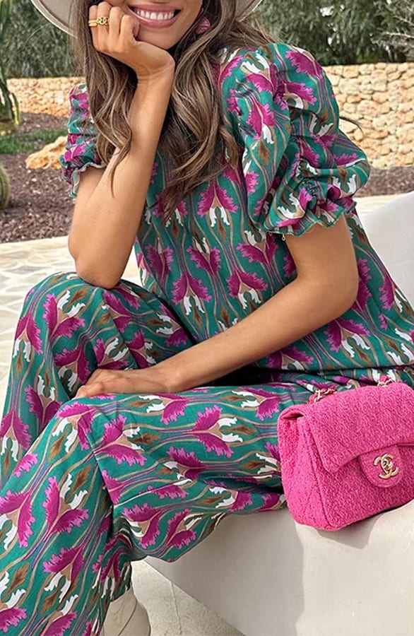 Pantalon Tropische Print – kleding — foto 2