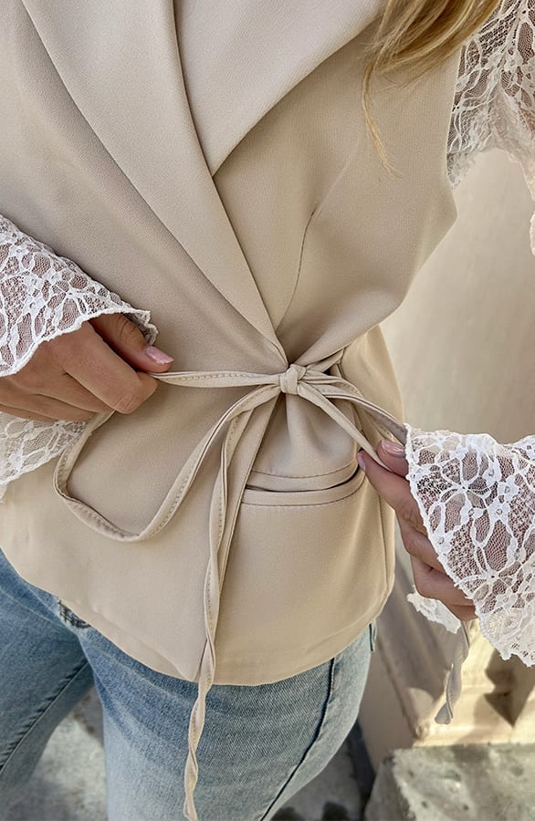Strik Gilet Ginny Beige – shoparchief — foto 7