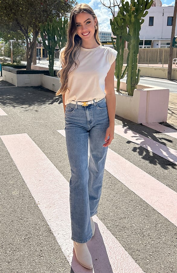 Top Schoudervulling Jade Light Beige – shirts & tops — foto 5