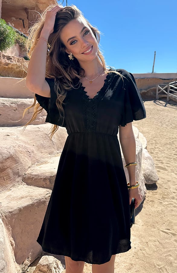 Open Back Lace Jurk Zwart – alle jurkjes — foto 5