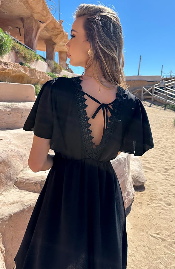 Open Back Lace Jurk Zwart – alle jurkjes — foto 6