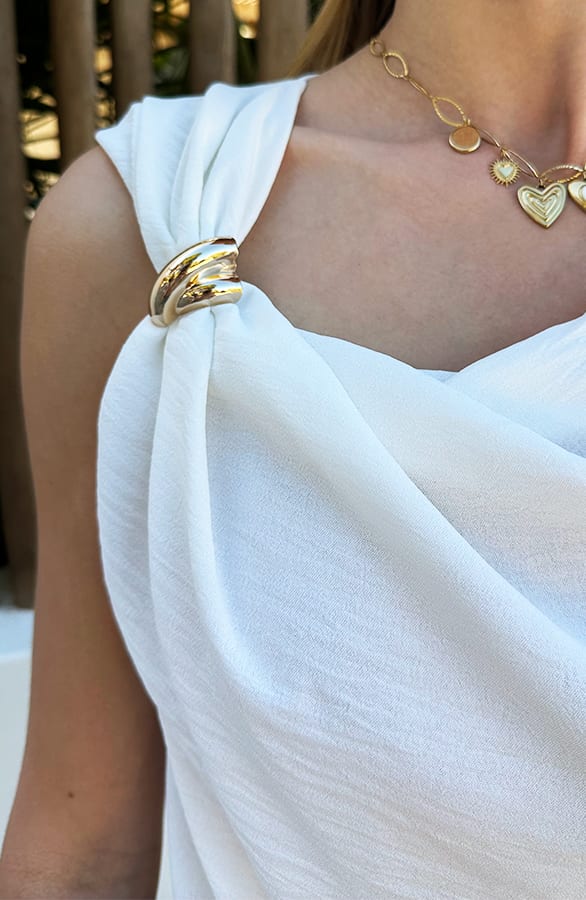 A Symmetric Waterval Top Ecru – shirts & tops — foto 5