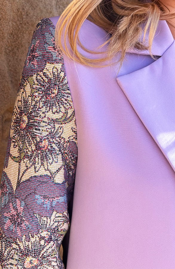 Bloemen Blazer Flora Lila – blazers — foto 8