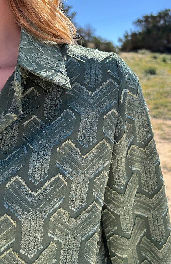 Bohemian Chevron Blouse Army – shoparchief — foto 9