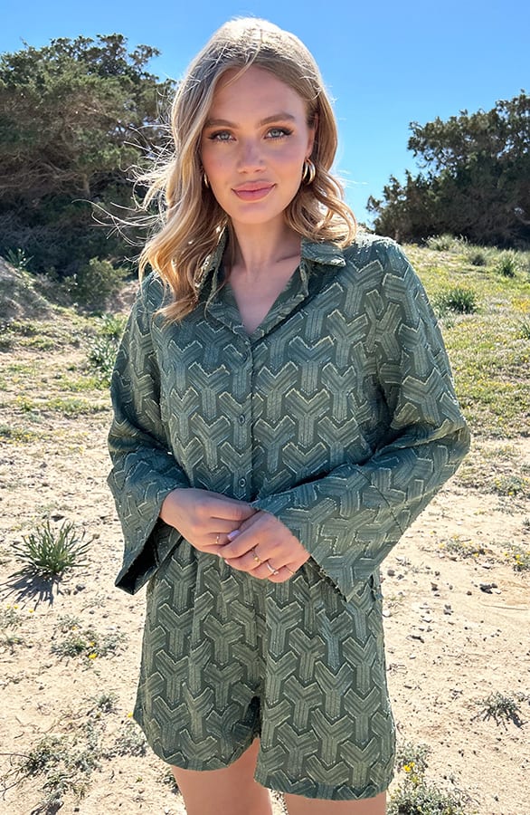 Bohemian Chevron Short Army – shoparchief — foto 6