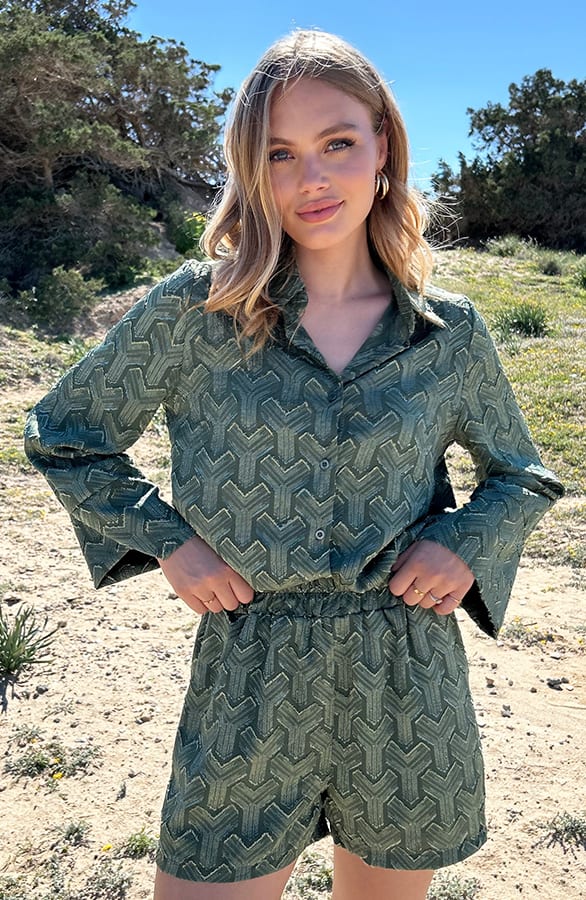Bohemian Chevron Short Army – shoparchief — foto 2