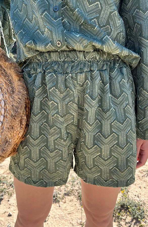 Bohemian Chevron Short Army – shoparchief