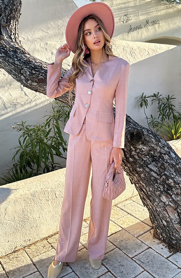 Classic Muse Taille Blazer Roze – shoparchief — foto 6