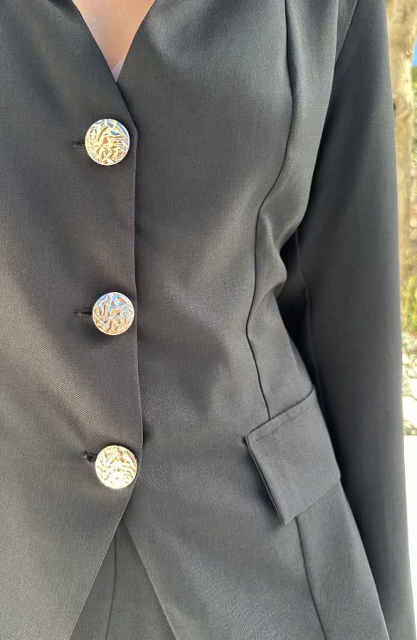 Classic Muse Taille Blazer Zwart – shoparchief — foto 6