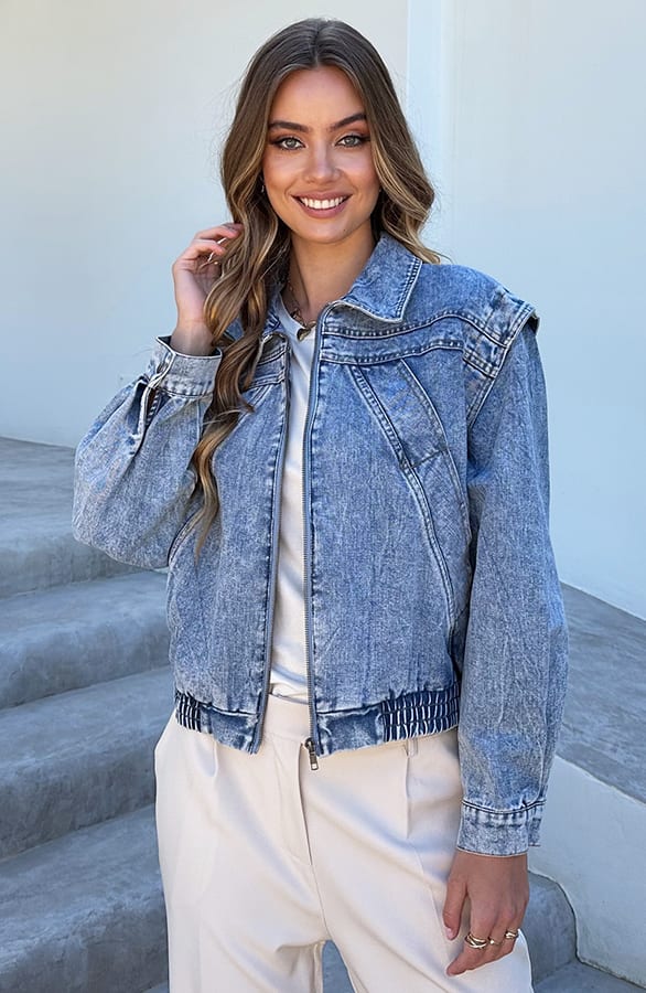 Denim Jacket Short Lyra Blauw – jassen — foto 11