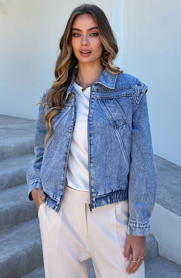 Denim Jacket Short Lyra Blauw – jassen — foto 8