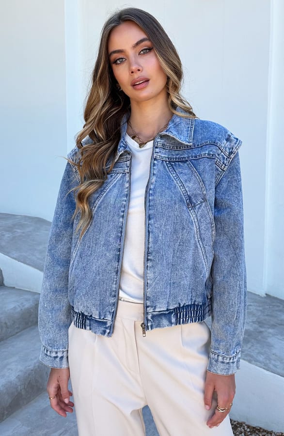 Denim Jacket Short Lyra Blauw – jassen — foto 9