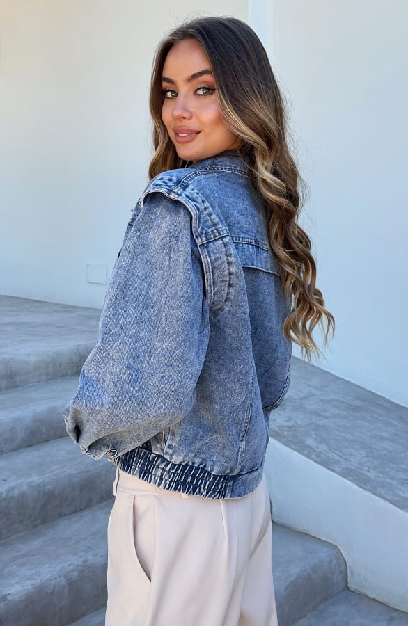 Denim Jacket Short Lyra Blauw – jassen — foto 10