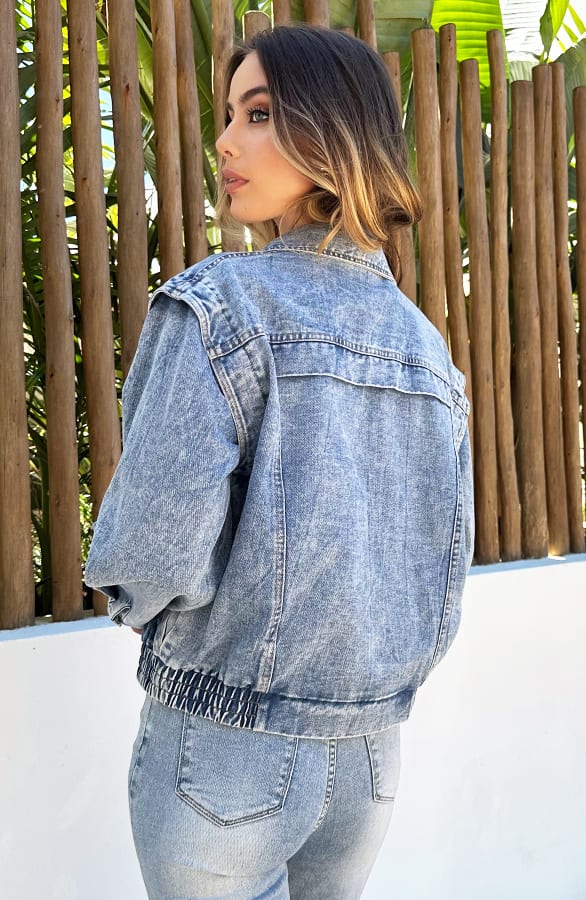 Denim Jacket Short Lyra Blauw – jassen — foto 4