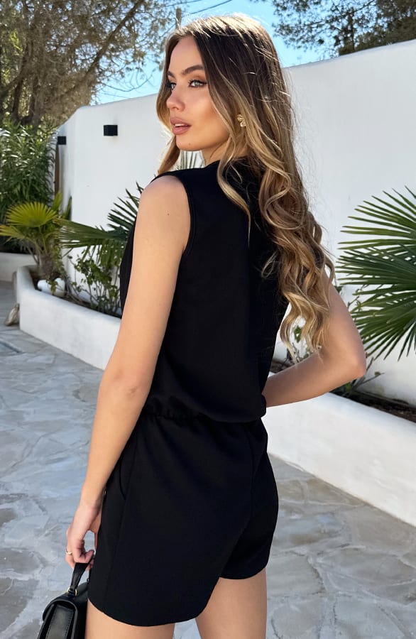 Detailed Playsuit Sofie Black Gold – shoparchief — foto 3