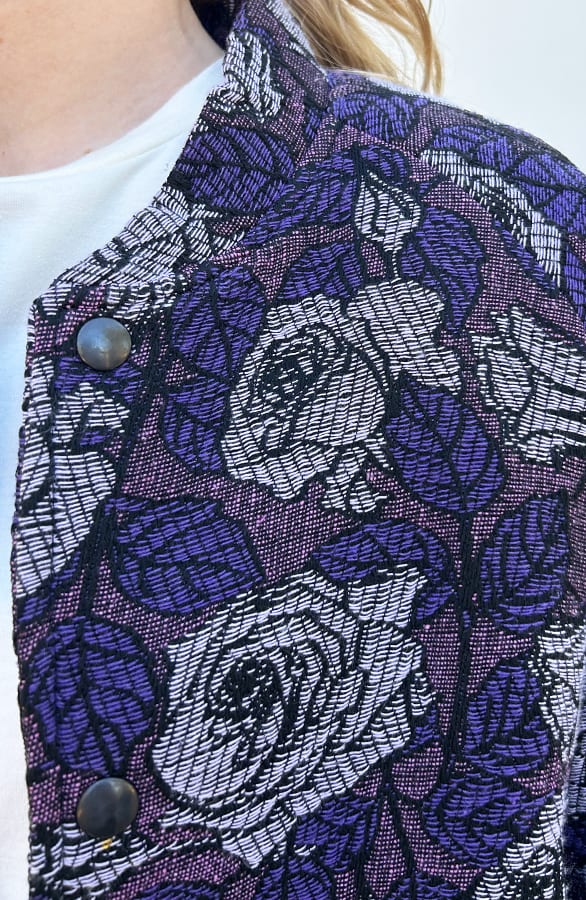 Elegant Bloemen Bomber Mara Lila – shoparchief — foto 6