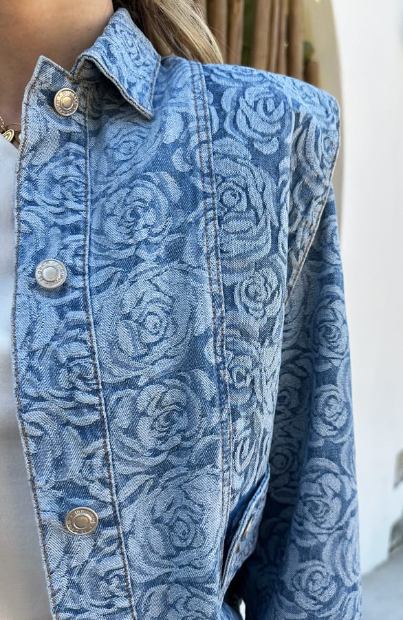 Exclusive Roses Denim Jacket Lisanne – jassen — foto 5