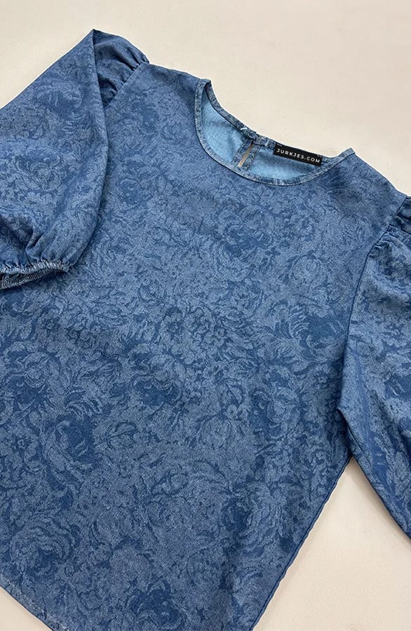 Floral Denim Pofmouw Top Blue 2.0 – shirts & tops — foto 4