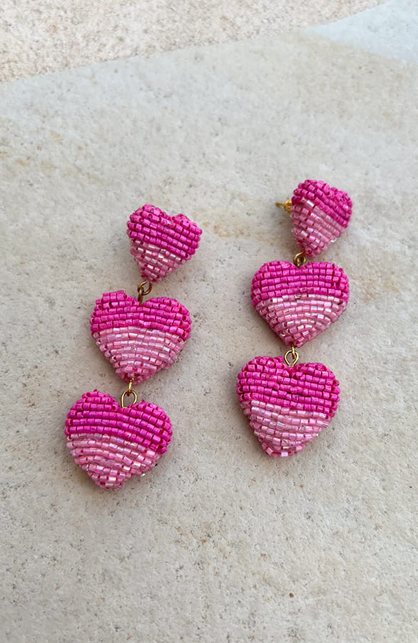 Hearts Sparkle Oorbellen Nanouk Roze – shoparchief