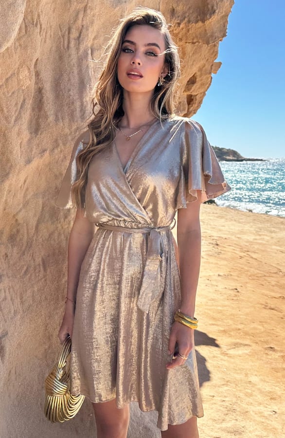 Jurk Nikkie Metallic Gold – alle jurkjes — foto 6