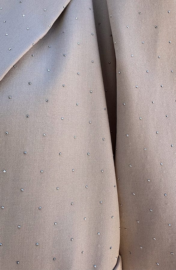 Korte Diamond Pofmouwen Blazer Beige – blazers — foto 5
