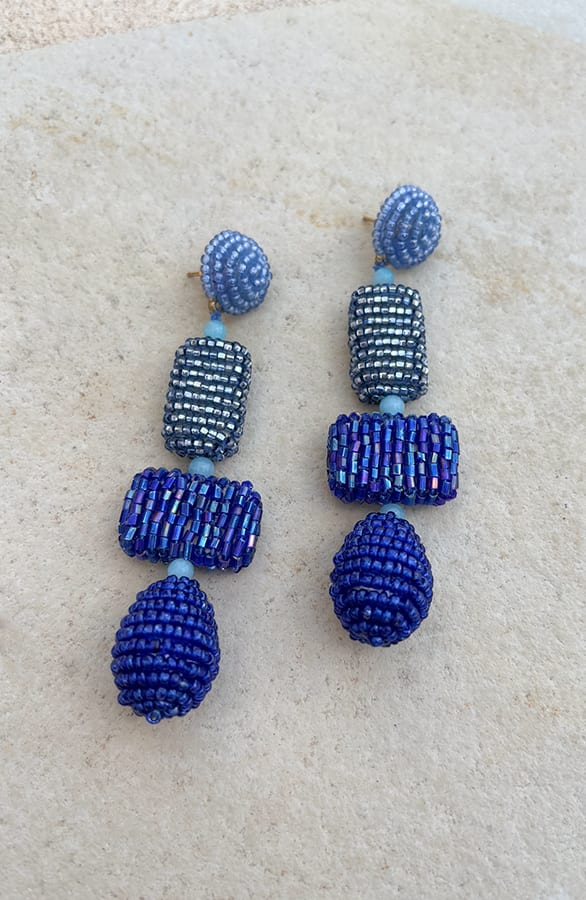 Lagoon Beads Oorbellen Odes Blue – shoparchief
