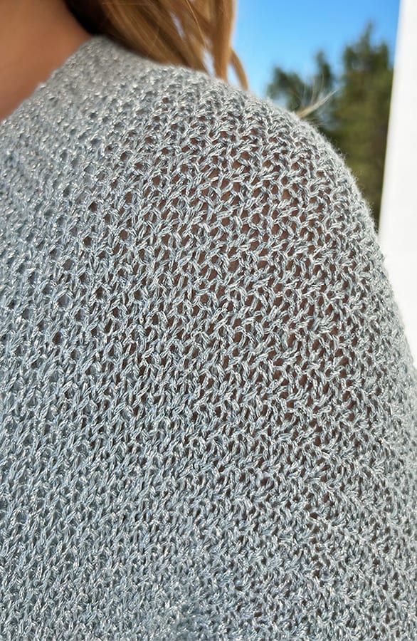 Lurex Knitted Vest Baby Blauw – shoparchief — foto 5