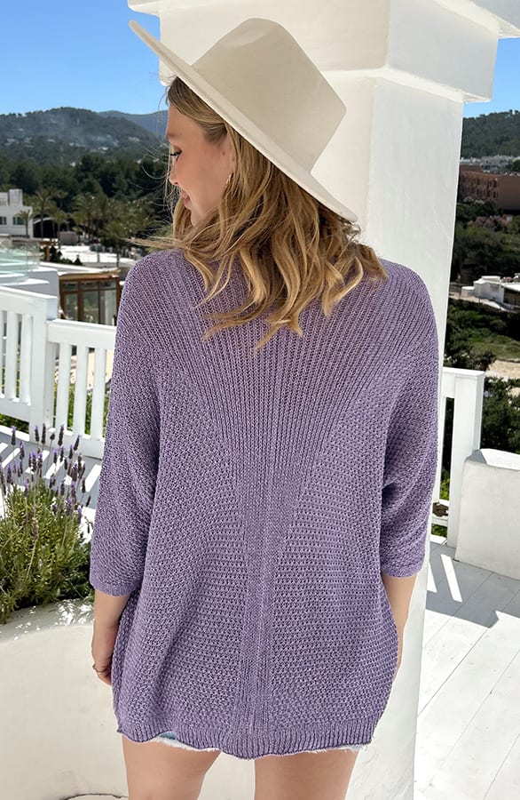 Lurex Knitted Vest Lila – shoparchief — foto 4