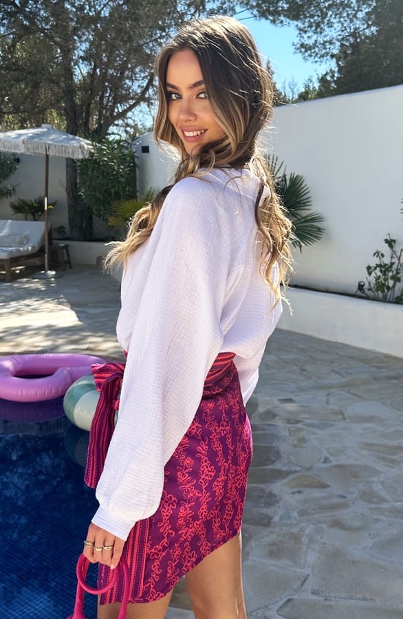 Mousseline Blouse Oversized Nadia Offwhite – shoparchief — foto 3