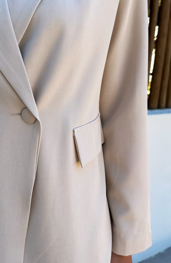 Oversized Fit Blazer Beige – blazers — foto 4