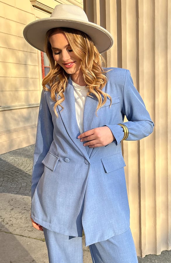 Oversized Fit Blazer Blue – blazers — foto 6