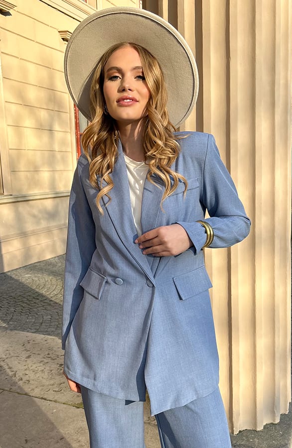 Oversized Fit Blazer Blue – blazers — foto 7