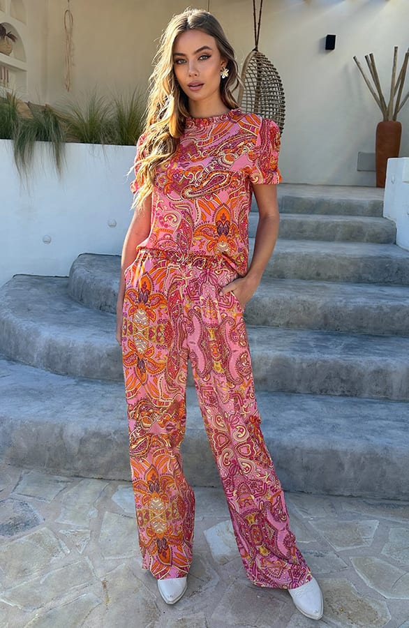 Paisley Broek Helen Dust Roze – broeken — foto 6