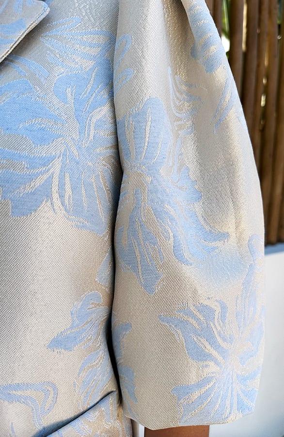 Romantic Jacquard Blazer Baby Blue – blazers — foto 6