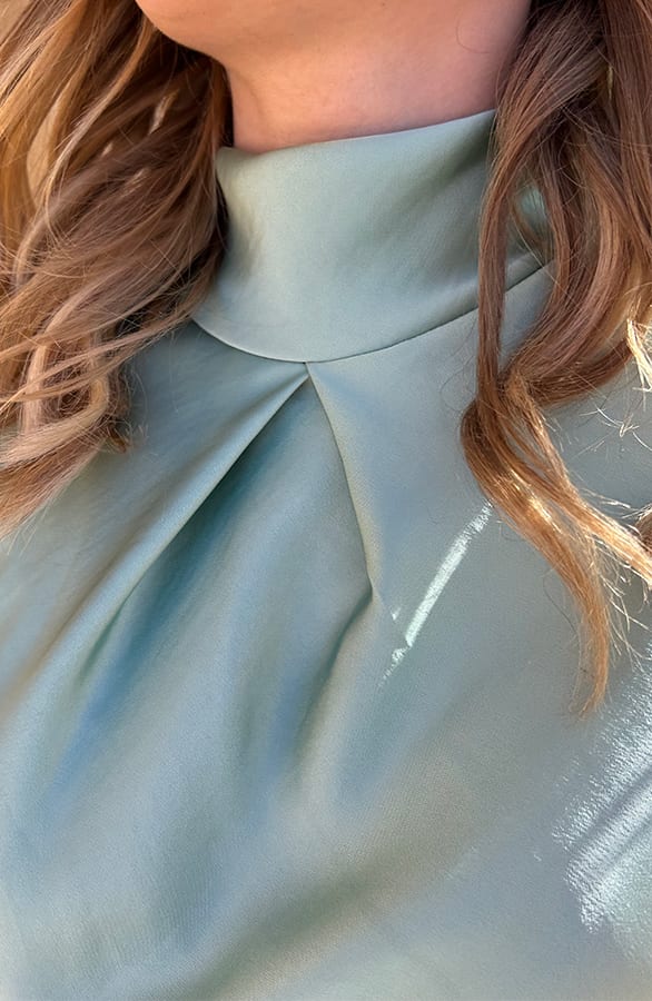 Satijnen Col Top Mint – shirts & tops — foto 6