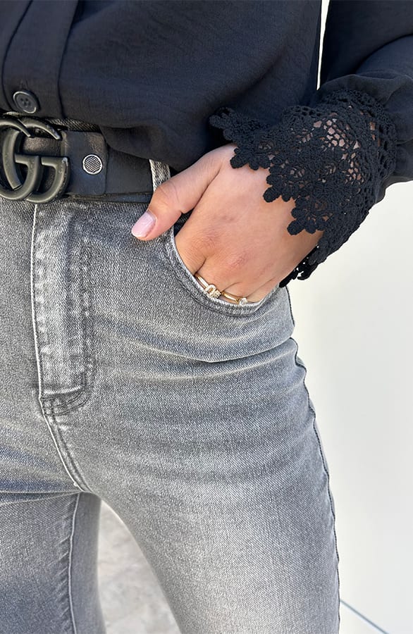 Stretch Skinny Jeans Dez Grey — foto 4