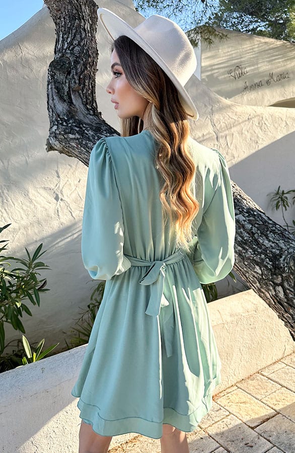 Strik Detail Jurk Ivy Mint – alle jurkjes — foto 3