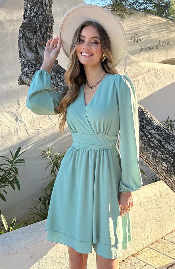 Strik Detail Jurk Ivy Mint – alle jurkjes — foto 4