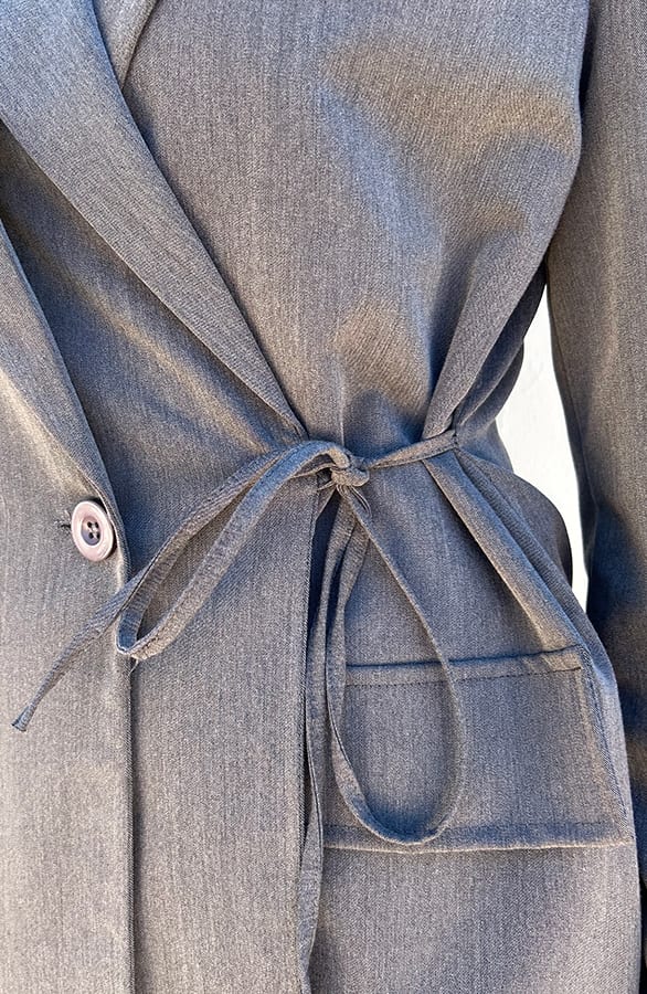 Strik Detailed Blazer Grijs – shoparchief — foto 4