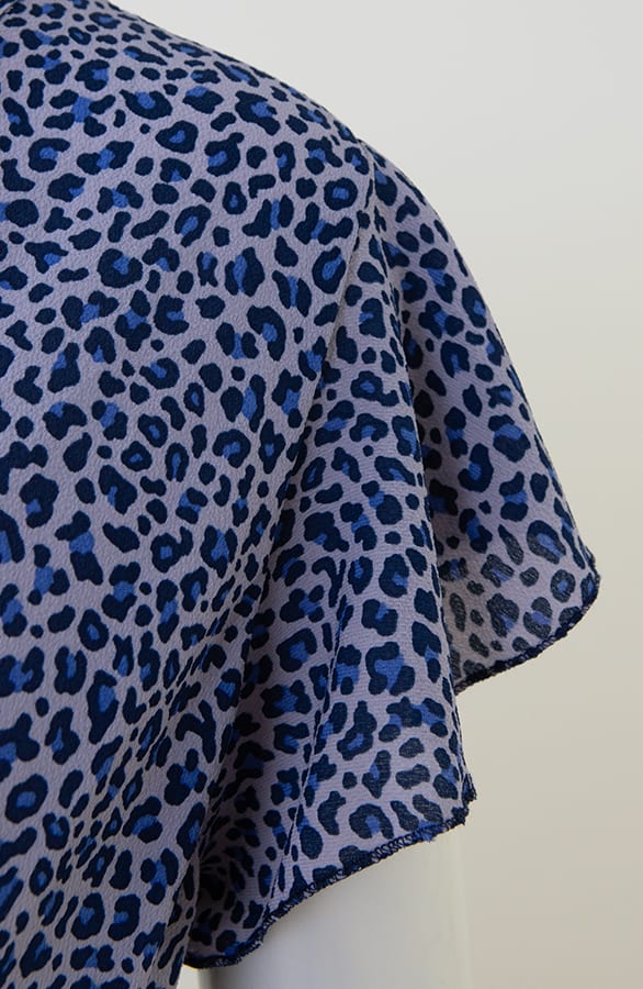 Strik Jurk Cheetahprint Jade Blauw Lila – shoparchief — foto 5