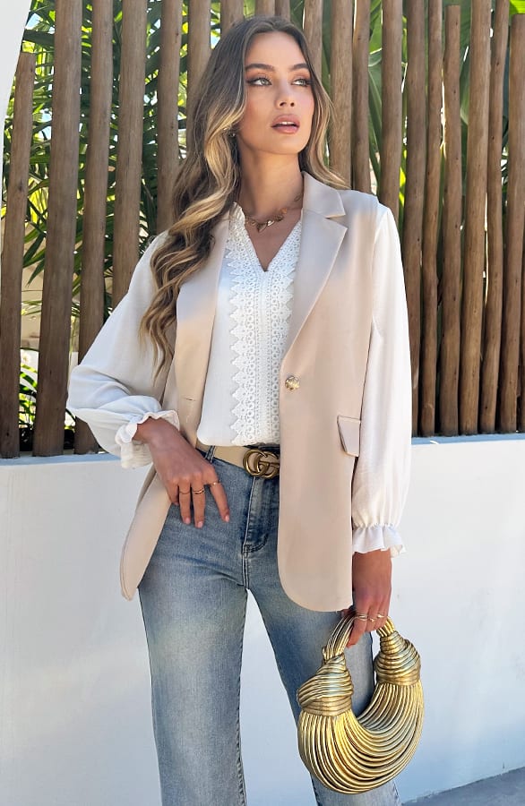 Wide Leg Jeans Dez Blue — foto 2