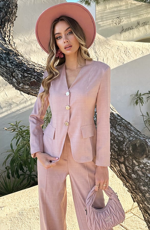 Wide Leg Muse Pantalon Dust Roze – shoparchief — foto 8