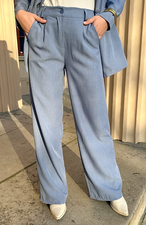 Wide Leg Pantalon Blue – shoparchief — foto 6