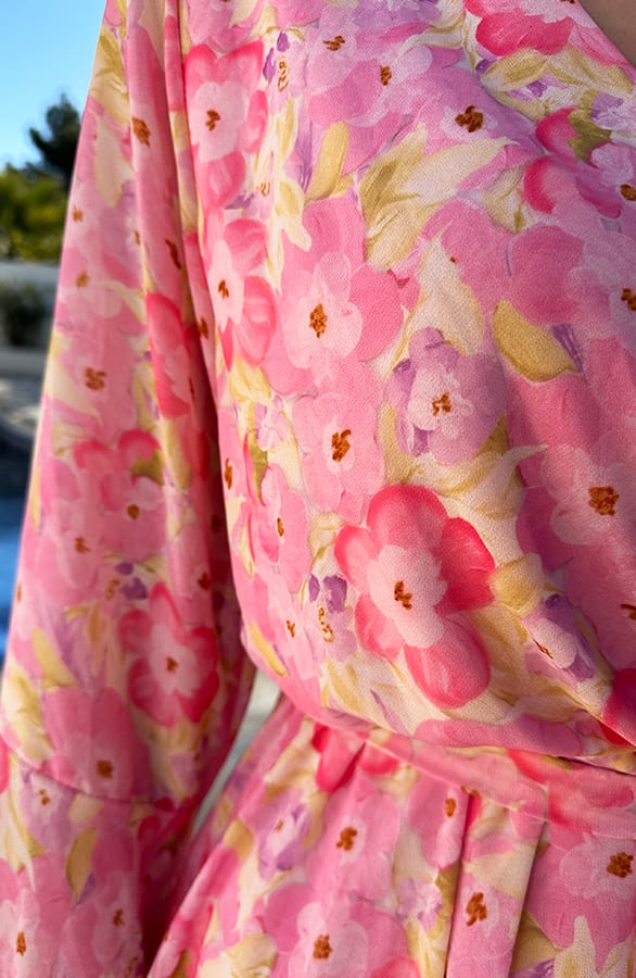 Wijde Mouw Jurk Ella Pastel – shoparchief — foto 4