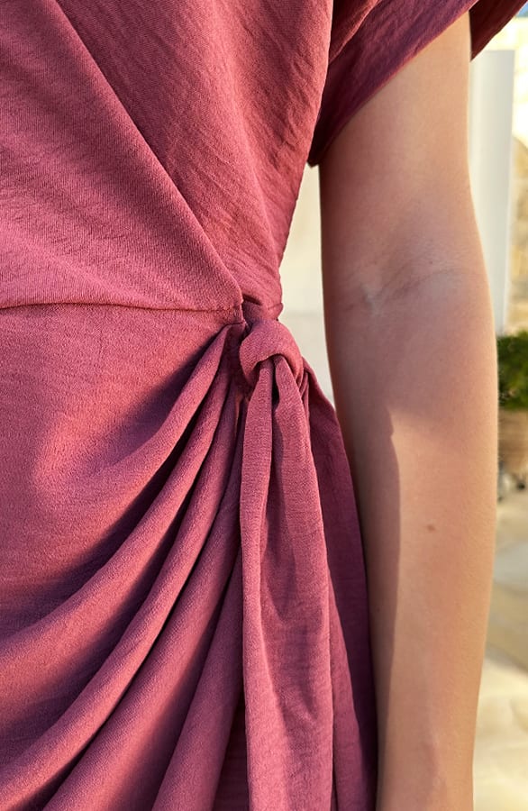 Wrap Jurk Fenna Dust Roze – alle jurkjes — foto 8