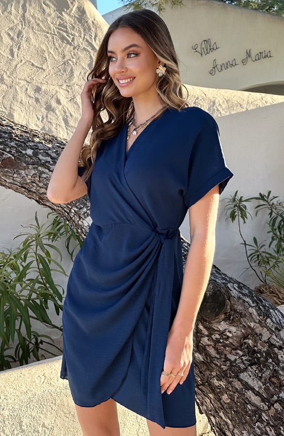 Wrap Jurk Fenna Night Blue – alle jurkjes — foto 4